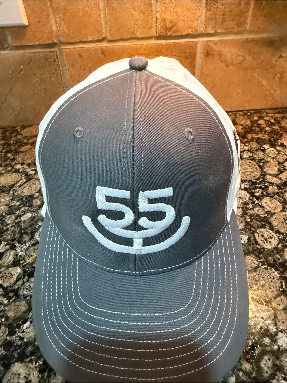 Gray 55 Logo Baseball Cap - Unbranded